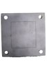 Base Quadrada De Inox 304 Furo 70 X 75 Base 125 X 125 5mm
